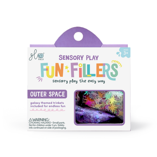 Glo Pals Fun Fillers pour bouteille et jeu sensoriel - Espace