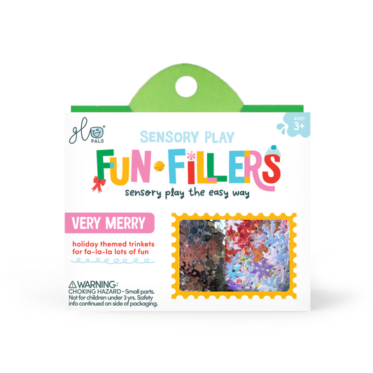 Glo Pals Fun Fillers pour bouteille et jeu sensoriel - Noël