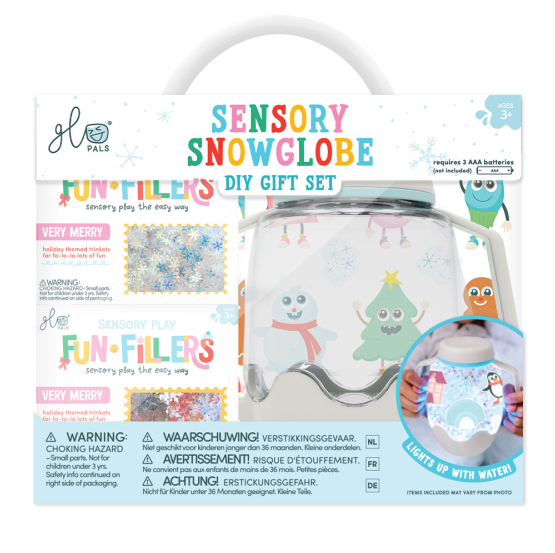 Glo Pals Coffret cadeau Bouteille sensorielle et Fun Fillers - Hiver