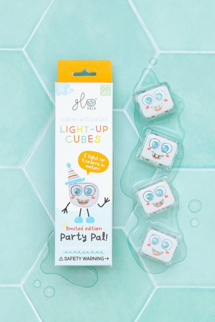 Glo Pals Cubes lumineux Party Blanc - Lot de 4