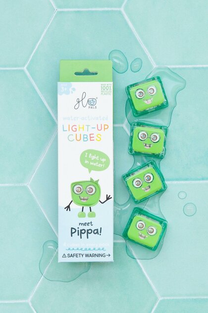 Glo Pals Cubes lumineux Pippa Vert - Lot de 4