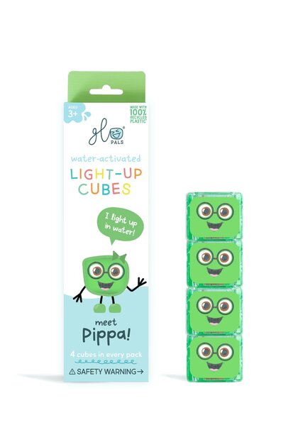 Glo Pals Cubes lumineux Pippa Vert - Lot de 4
