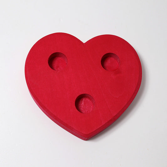 Grand coeur en bois pour figurines Grimm's