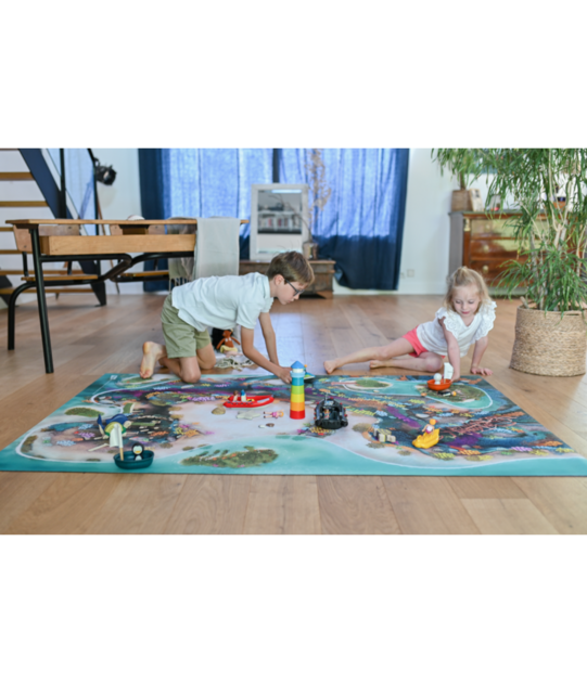 Grand Tapis Carpeto Récif Corallien 120 x 180 cm