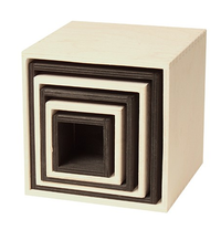 Grands cubes à empiler Monochrome Grimm's