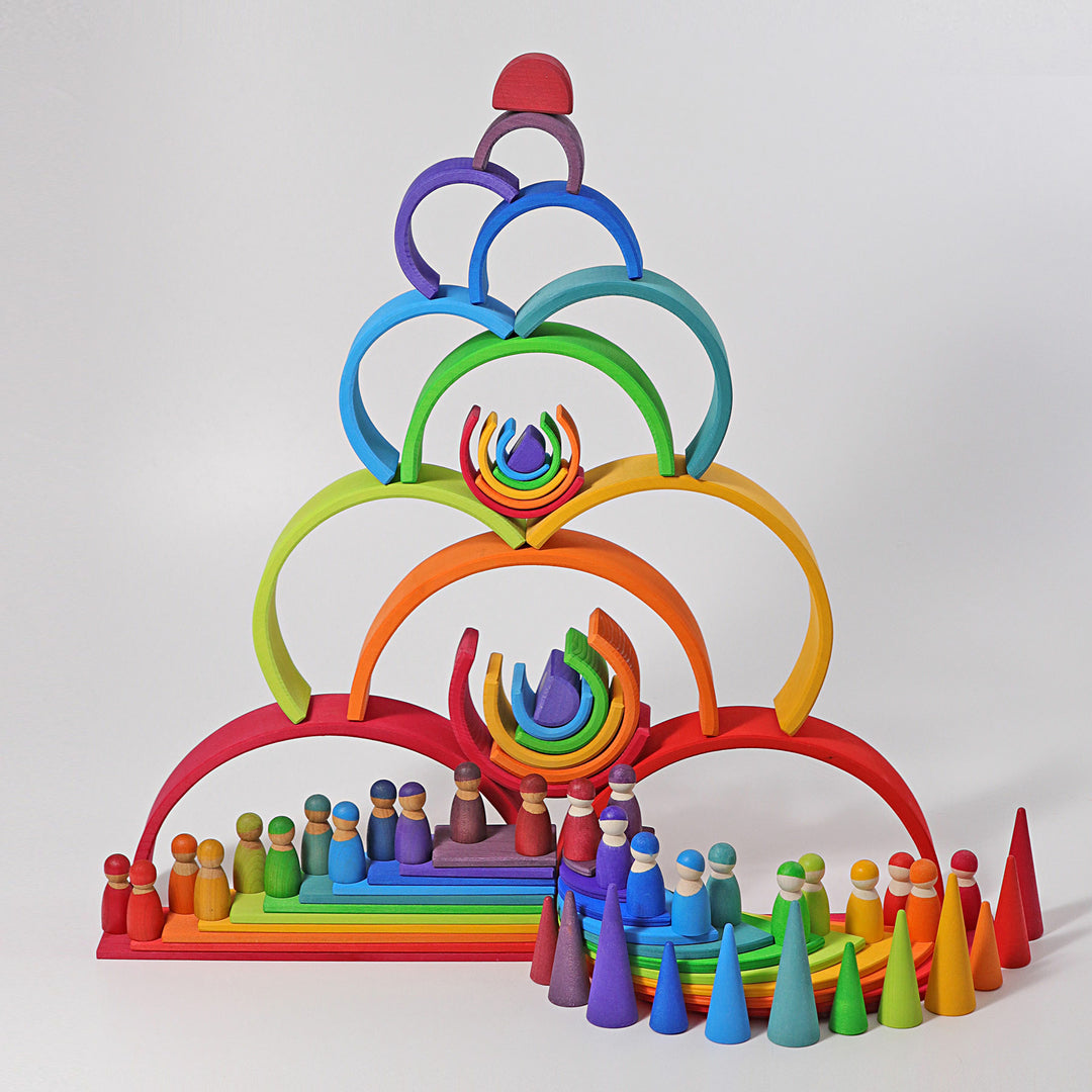 Pack Jouets libres Grimm's Grand arc-en-ciel + les 12 amis