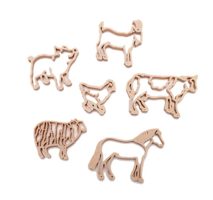 Grennn Emporte-pièces Animaux de la Ferme - Jeux sensoriels