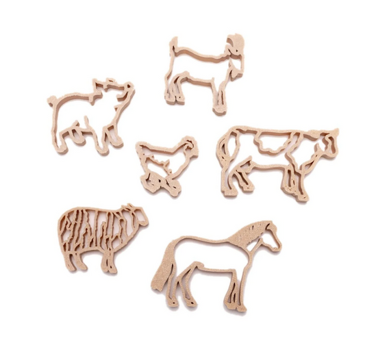 Grennn Emporte-pièces Animaux de la Ferme - Jeux sensoriels