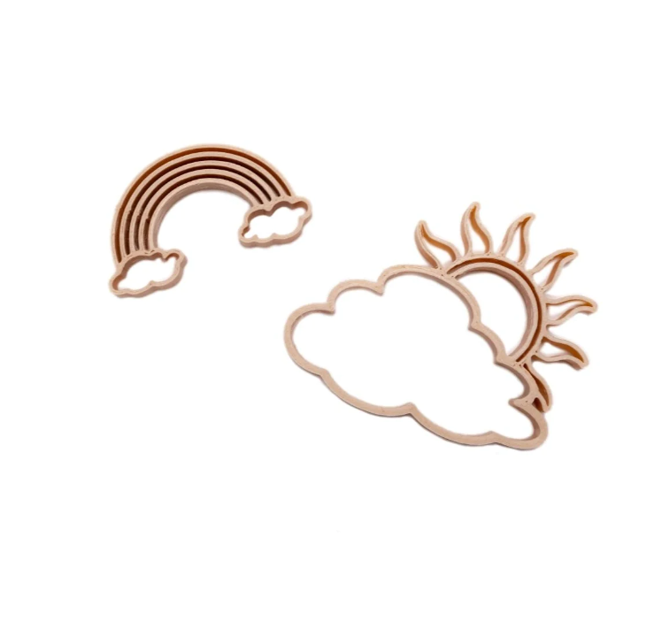 Grennn Emporte-pièces Soleil et arc-en-ciel - Jeux sensoriels