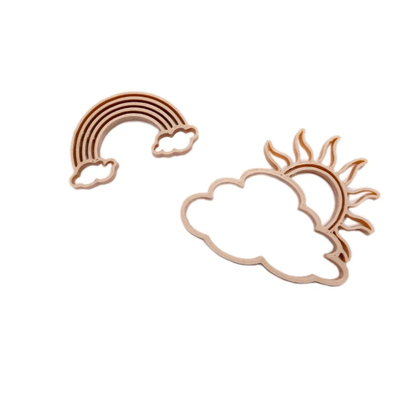 Grennn Emporte-pièces Soleil et arc-en-ciel - Jeux sensoriels