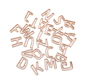 Grennn Emporte-pièces Lettres Waldorf  A - Z - Jeux sensoriels