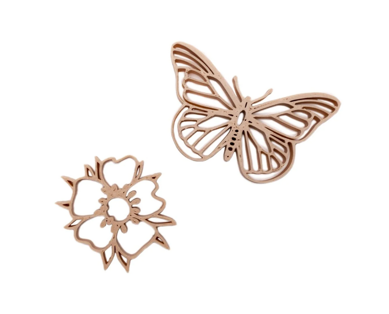 Grennn Emporte-pièces Papillon et Fleur - Jeux sensoriels