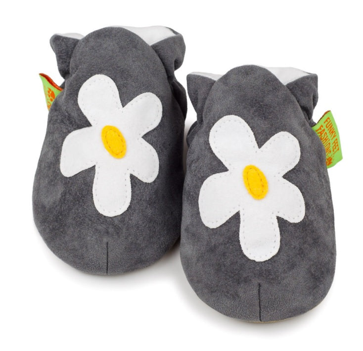 Chaussons FunkyFeet Grey Flower