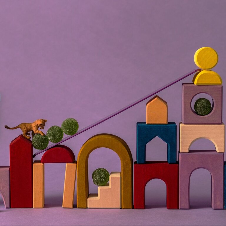 Grimm's Tiny Art Collection Set de Construction Panorama