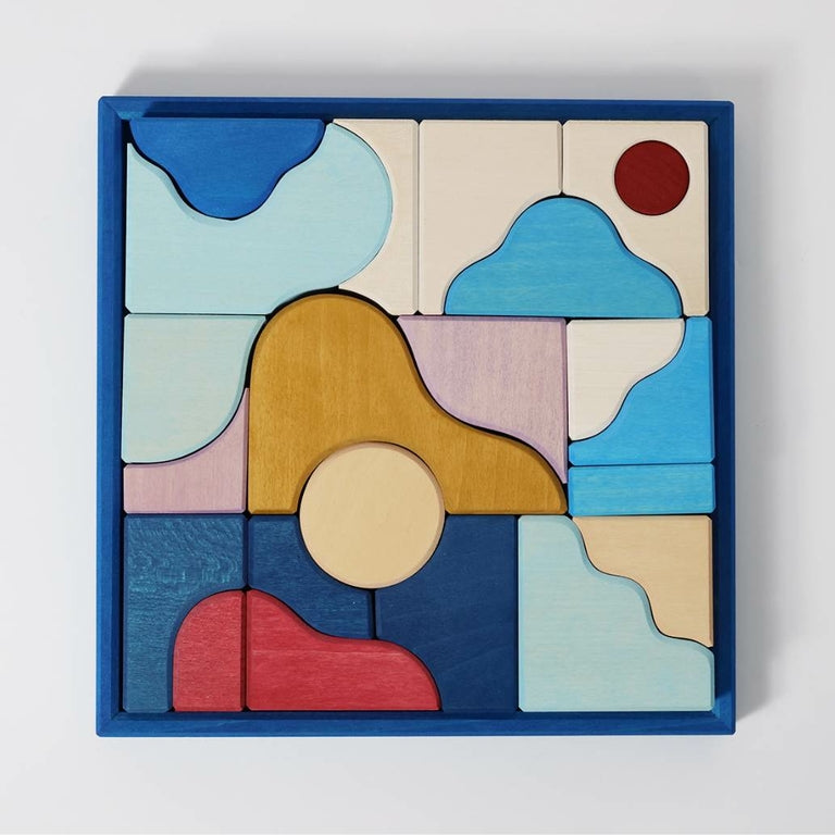 Grimm's Tiny Art Collection Set de Construction Wave