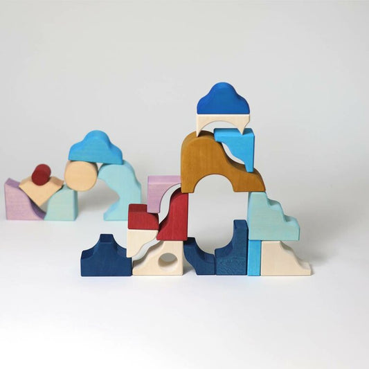 Grimm's Tiny Art Collection Set de Construction Wave