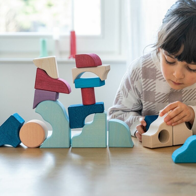Grimm's Tiny Art Collection Set de Construction Wave