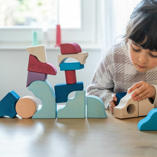 Grimm's Tiny Art Collection Set de Construction Wave
