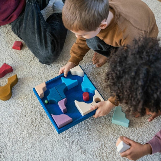 Grimm's Tiny Art Collection Set de Construction Wave