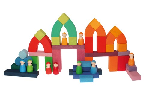 Gros blocs de constructions Architecture Romane 62 pièces GRIMM's
