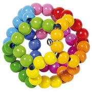Hochet en bois Balle arc-en-ciel HEIMESS