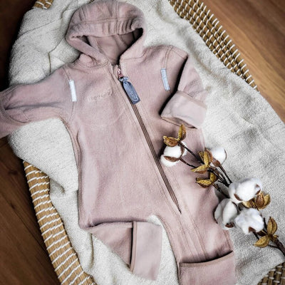 HOPPEDIZ Combinaison en coton BIO Quartz Rose