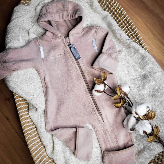 HOPPEDIZ Combinaison en coton BIO Quartz Rose