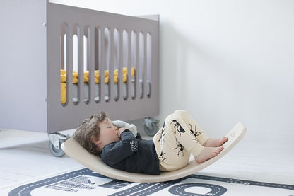 WOBBEL Jeu d'équilibre Bois laqué - Feutre EKO Gris Souris