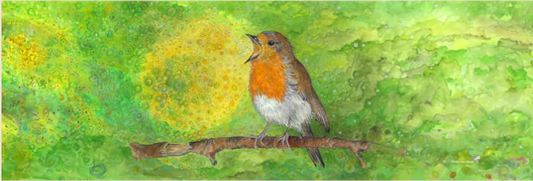Image Light Wish - Singing Robin - Illustration Eentje Van Margo