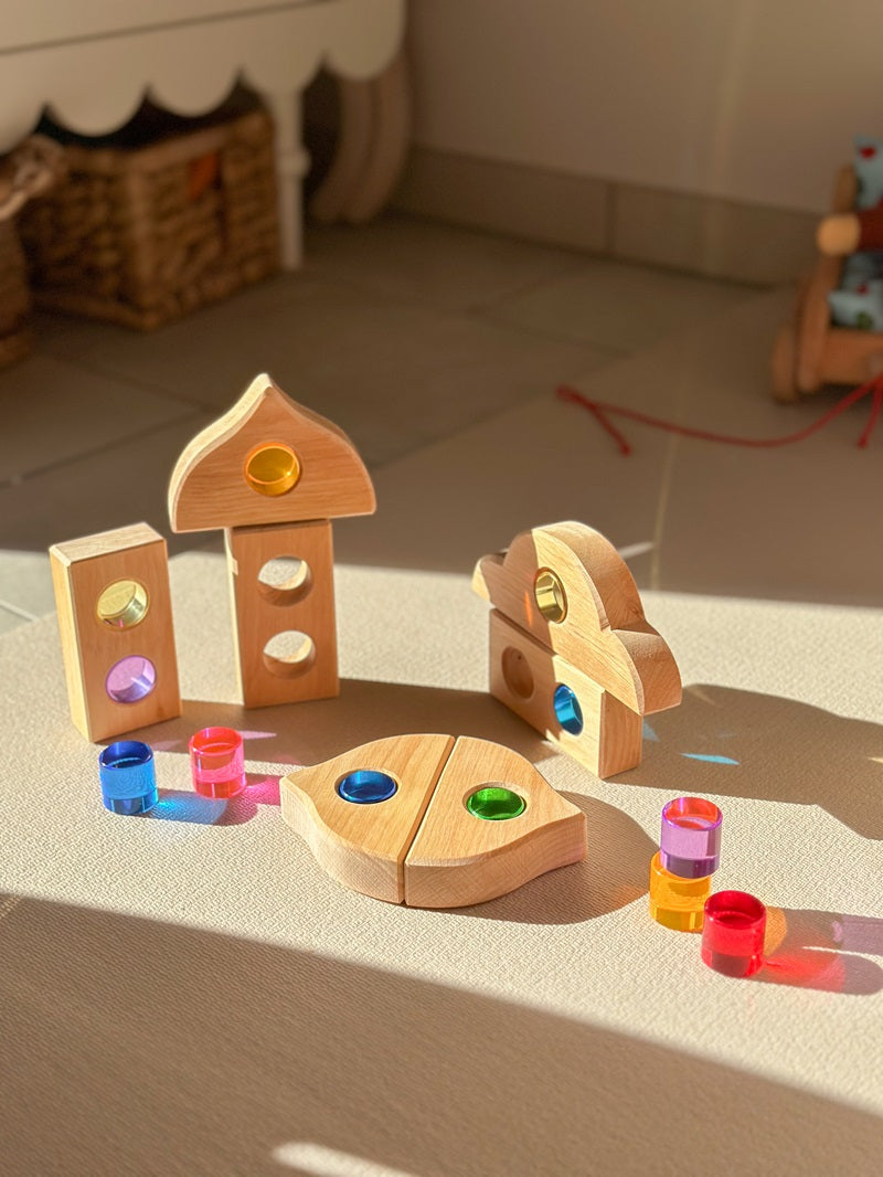 Bauspiel Peepwhole Blocks - Lot de 20