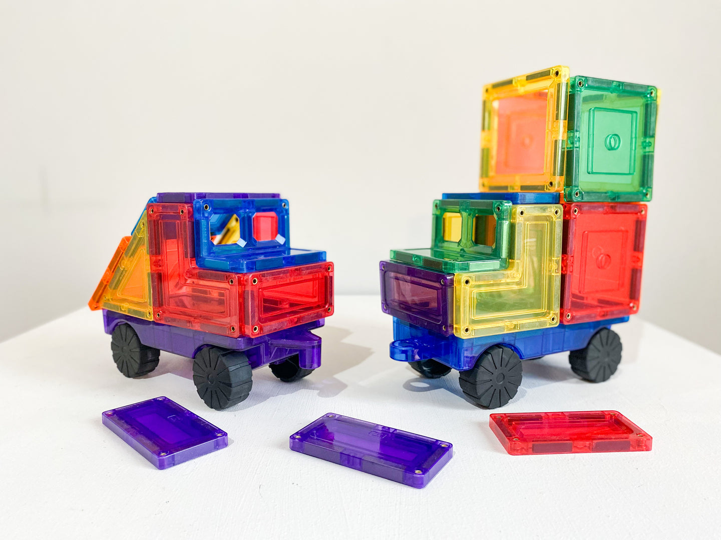 Pack d'extension Voitures Jeu magnétique Learn & Grow Toys - 28 pièces