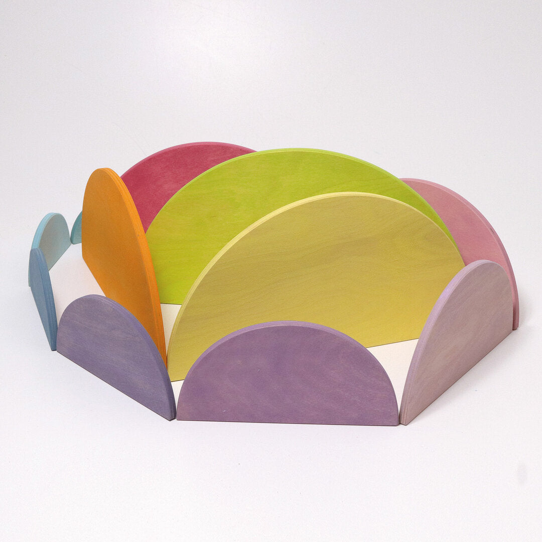 Demi-cercles Pastel Grimm's - 11 pièces