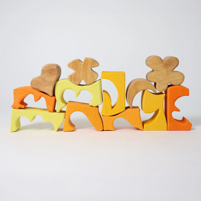 Jeu de construction puzzle Formes jaunes Grimm's