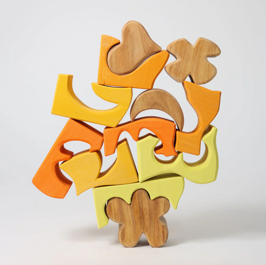 Jeu de construction puzzle Formes jaunes Grimm's