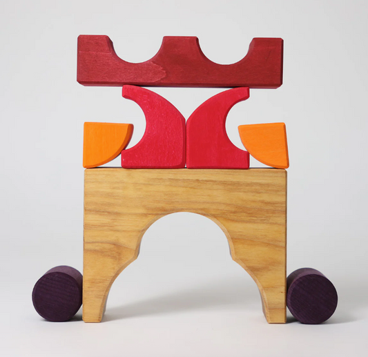 Jeu de construction puzzle voiture rouge Grimm's