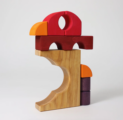 Jeu de construction puzzle voiture rouge Grimm's