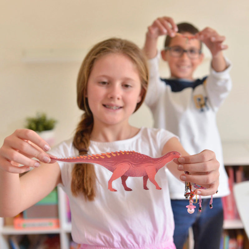 Poster géant + 32 stickers Dinosaures Poppik