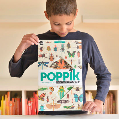 Poster géant + 44 stickers Insectes Poppik