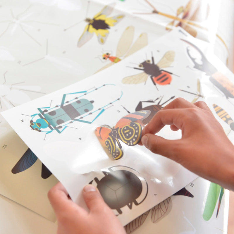 Poster géant + 44 stickers Insectes Poppik