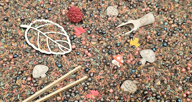 Pour and Play Mix Dans la Forêt Lot complet pour le jeu sensoriel - Sensory Fun
