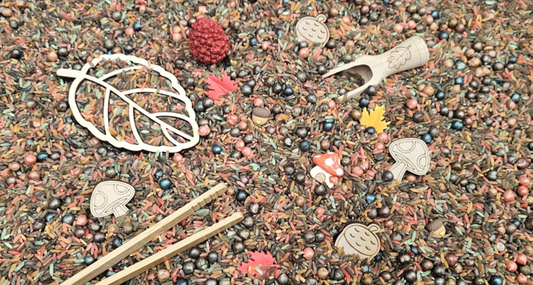 Pour and Play Mix Dans la Forêt Lot complet pour le jeu sensoriel - Sensory Fun
