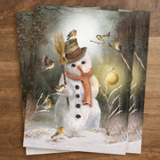 Carte Postale Enchanted Snowman - Esther Iris