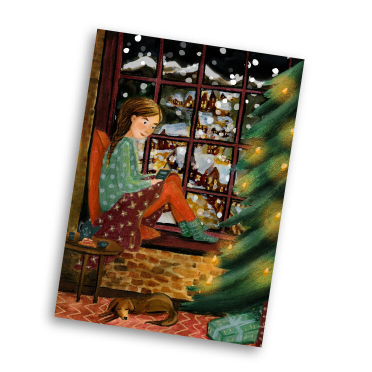 Carte postale Me Time - Illustratrice E. Bennink