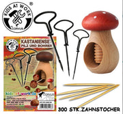Kids at Work - Corvus Set de bricolage Champignon casse-noix rouge