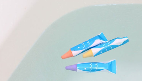 Kitpas Crayons de couleur pour le bain - Lot de 10