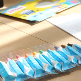 Kitpas Crayons de couleur pour le bain - Lot de 10