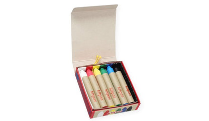 Kitpas Crayons de cire  - Lot de 6 couleurs multisurfaces et vitres