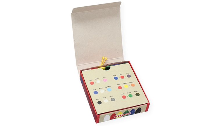 Kitpas Crayons de cire  - Lot de 6 couleurs multisurfaces et vitres