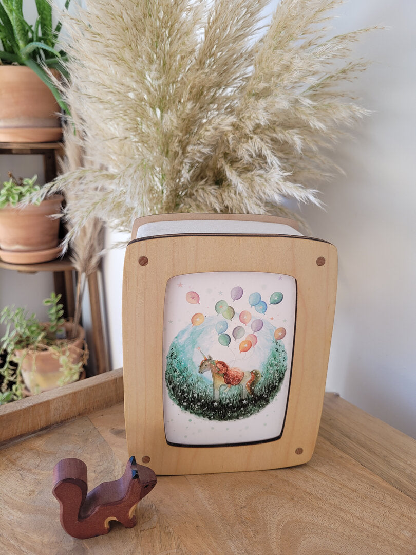 Lampe en bois pour Carte Postale - Bois d'érable