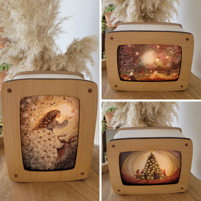 Luminae Lampe à carte postale & 3 cartes Noël